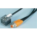 Lumberg Automation Sensor Actuator Cable Male 4 way DIN 43650 Form A to Female 5 way Straight 24V ASB 2-VAD 2B-1-3-226/1MP7