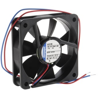 ebm-papst 600 F Series Axial Fan 12V dc 1.4W 33 m³/h Air Flow Sleeve Bearing 60mm 612FH