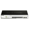 D-Link 10-Port Gigabit Smart Managed Ethernet Switch Rack Mount 8 RJ-45 2 SFP Ports DGS-1210-10