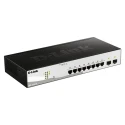 D-Link 10-Port Gigabit Smart Managed Ethernet Switch Rack Mount 8 RJ-45 2 SFP Ports DGS-1210-10