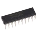 Texas Instruments 8-Channel Buffer & Line Driver, 3 State, Inverting, 20-Pin PDIP SN74HC240N