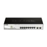 Netgear 10-Port Gigabit Smart Managed PoE Switch with 8 x 10/100/1000BASE-T PoE Ports and 2 x Gigabit SFP Ports DGS-1210-10P