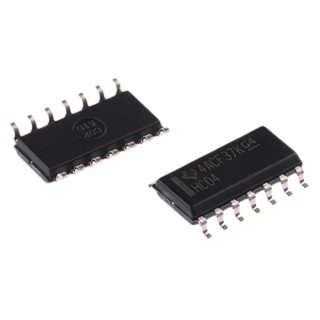 Texas Instruments Inverter Logic IC 6 Elements CMOS Push Pull Output 14-Pin SOIC SN74HC04D