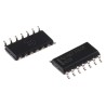 Texas Instruments Inverter Logic IC 6 Elements CMOS Push Pull Output 14-Pin SOIC SN74HC04D