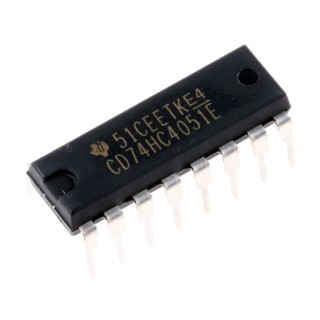 Texas Instruments Multiplexer/Demultiplexer 1 CMOS Single 8:1 16-Pin PDIP CD74HC4051E