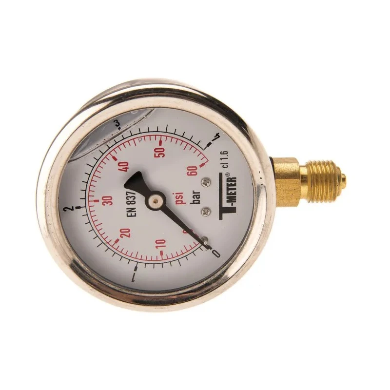 Sferaco 63 mm G 1/4 BSPT Stainless Steel Case Pressure Gauge 4 bar 1613004