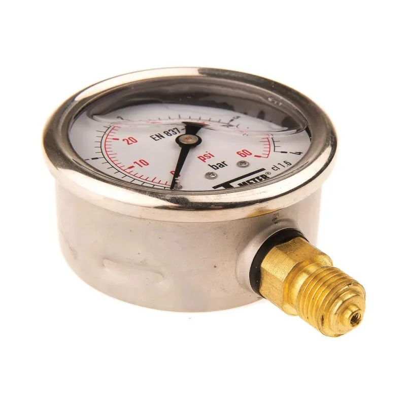 Sferaco 63 mm G 1/4 BSPT Stainless Steel Case Pressure Gauge 4 bar 1613004