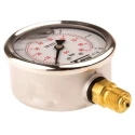 Sferaco 63 mm G 1/4 BSPT Pressure Gauge 6 bar Stainless Steel Case Bottom Entry 1613005