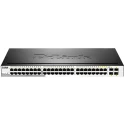 D-Link 52-Port Gigabit Smart Managed Ethernet Switch with 44 RJ-45 and 4 SFP Ports DGS-1210-48
