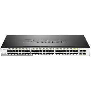D-Link 52-Port Gigabit Smart Managed Ethernet Switch with 44 RJ-45 and 4 SFP Ports DGS-1210-48