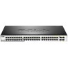 D-Link 52-Port Gigabit Smart Managed Ethernet Switch with 44 RJ-45 and 4 SFP Ports DGS-1210-48
