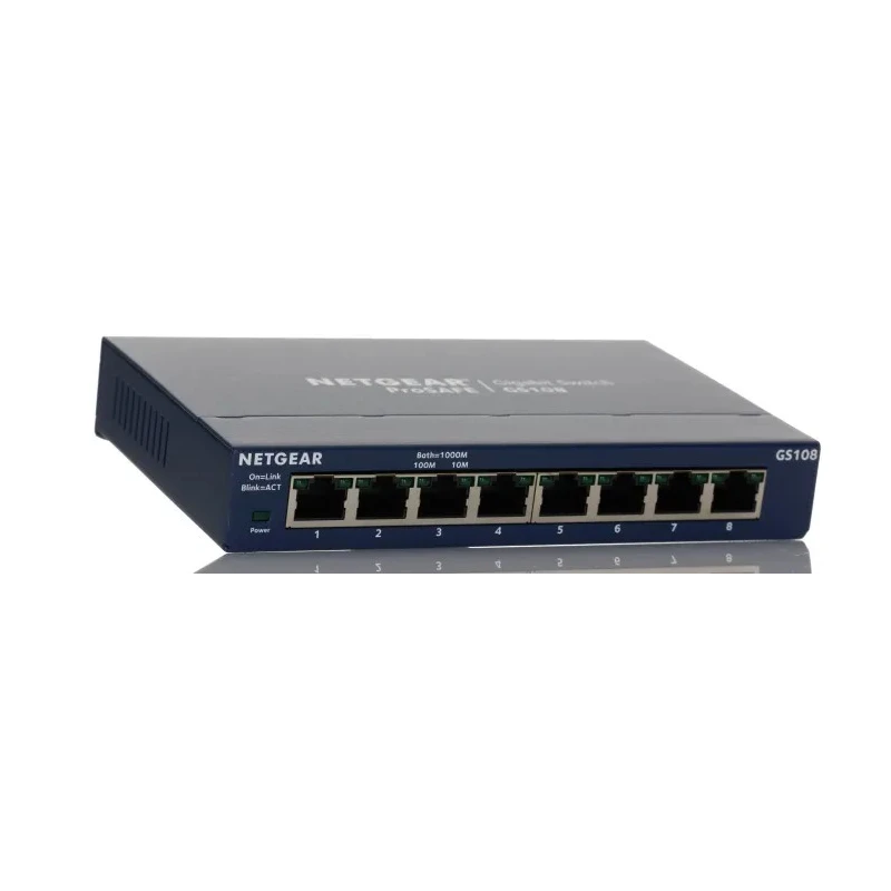 Netgear ProSAFE Unmanaged 8 Port Gigabit Ethernet Desktop Switch GS108