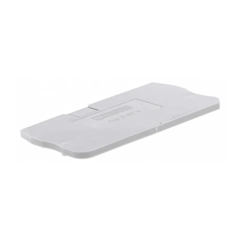 Phoenix Contact End Cover for DIN Rail Terminal Blocks Grey Polyamide D-ST 4 Series 3030420