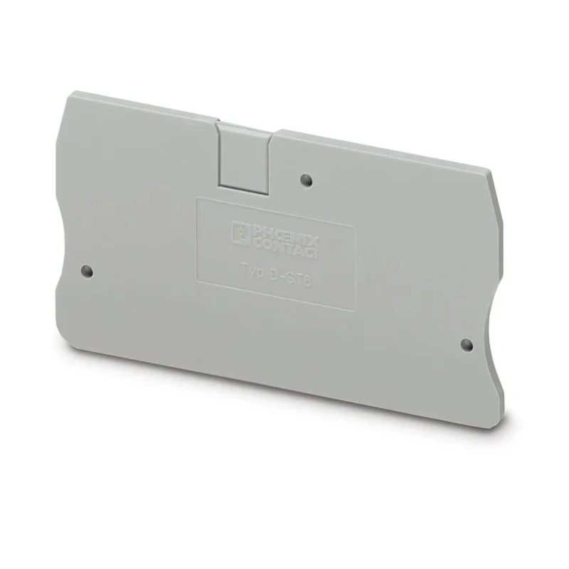 Phoenix Contact D - ST 6 Series End Cover for Use with DIN Rail Terminal Blocks 3030433