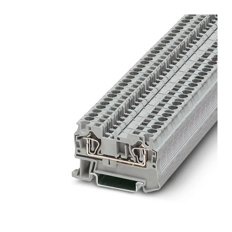 Phoenix Contact ST4 Series DIN Rail Terminal Block Grey, 0.2mm² to 6 mm², 1-Level, Spring Cage 3031364