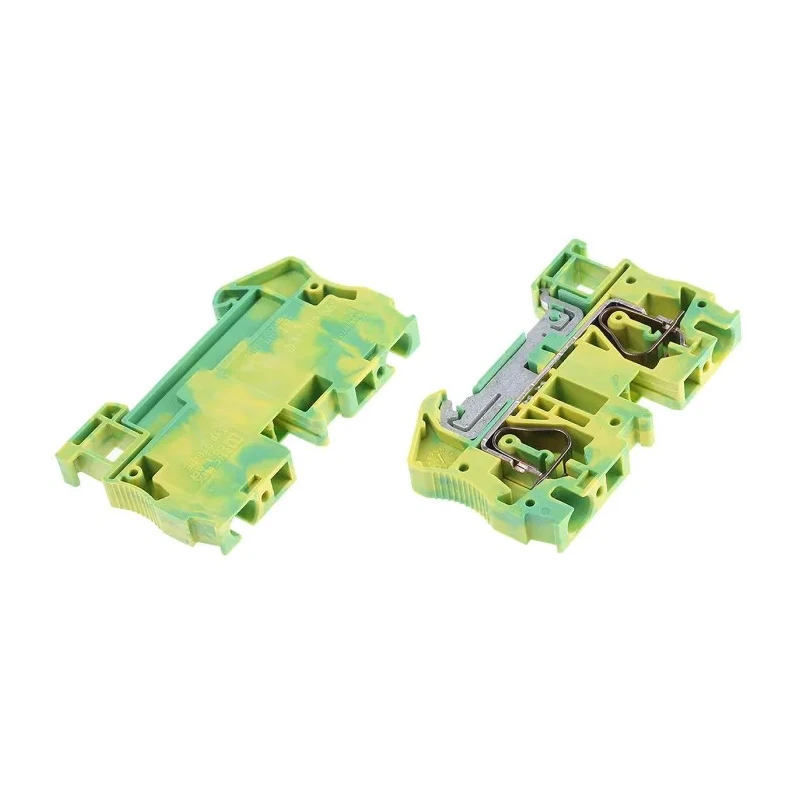 Phoenix Contact ST 6-PE Series Earth Terminal Block 52A, 800V, Spring Cage Termination, 0.2-6 mm² Wire, 1-Level 3031500