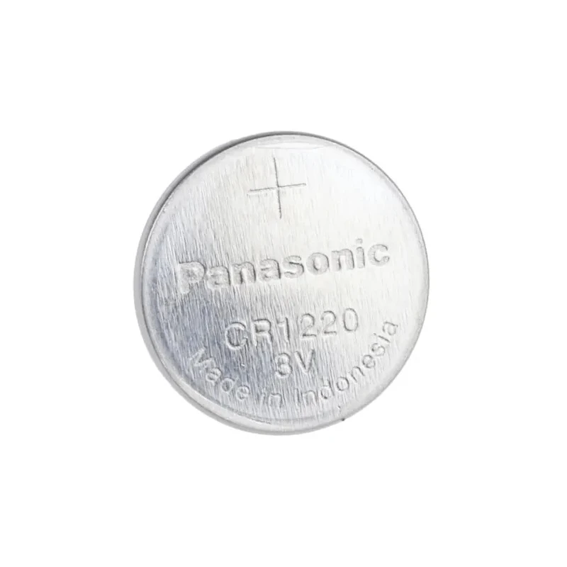 Panasonic CR1220 Lithium Manganese Dioxide Button Battery 3 V, 12.5 mm Diameter CR1220