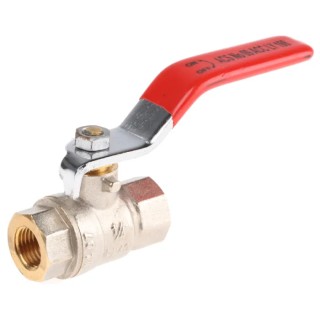 Sferaco Brass Threaded Ball Valve BSP 40 bar Maximum Operating Pressure, Steel Handle, Model 509002