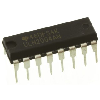 Texas Instruments 7 Element Darlington Transistor NPN 500mA 50V 16-Pin PDIP ULN2004AN