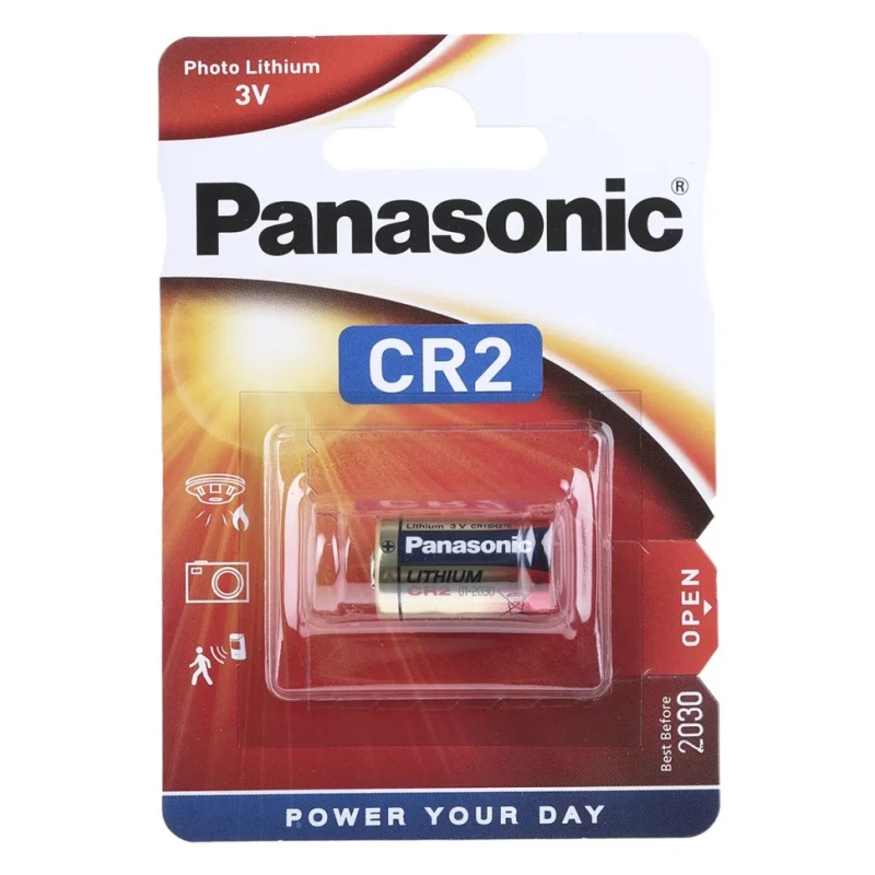 Panasonic Lithium Manganese Dioxide 3 V Lithium Speciality Size Battery 850 mAh 5.6 mm CR-2L/1BP