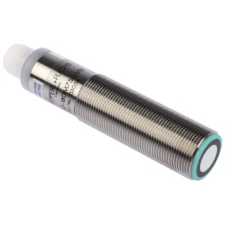 Pepperl + Fuchs Threaded Barrel Ultrasonic Proximity Sensor M18 x 1 85mm Length 500mm Detection, 4 to 20 UB500-18GM75-I-V15