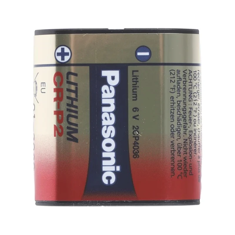 Panasonic Lithium Manganese Dioxide 6 V Camera Battery 1.4 Ah CR-P2L/1BP