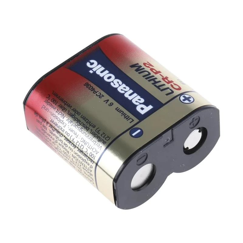 Panasonic Lithium Manganese Dioxide 6 V Camera Battery 1.4 Ah CR-P2L/1BP