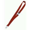 Durable Red Metal Lanyard 440mm Length, 20mm Width, 10 Per Pack, German Design 8137-03