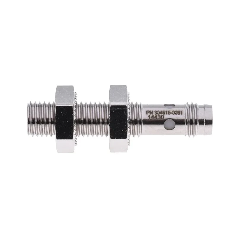 Pepperl + Fuchs Threaded Barrel Inductive Proximity Sensor M8 x 1 Nickel Plated Brass Housing PNP Output 3V NBB2-8GM25-E2-V3