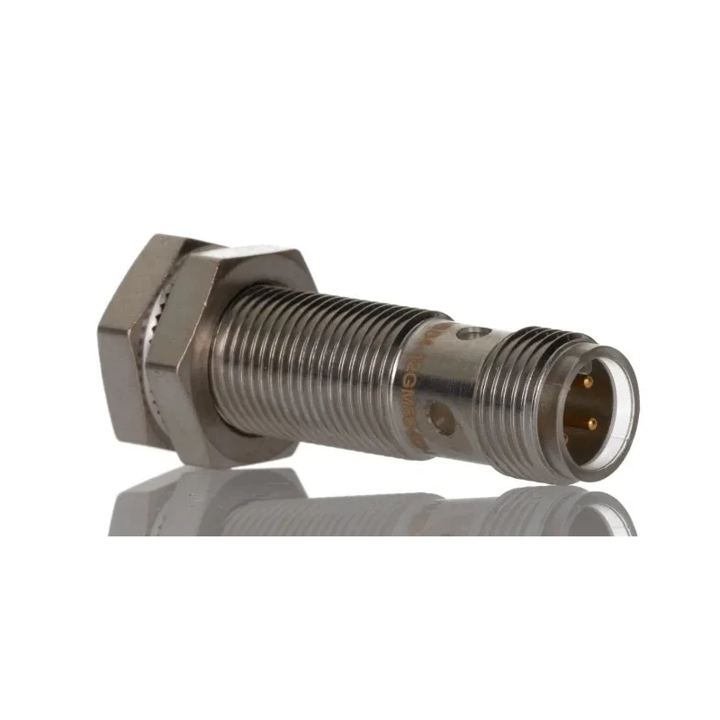 Pepperl + Fuchs Threaded Barrel Inductive Proximity Sensor M12 PNP 36 V dc 4 mm Detection Range NBB4-12GM30-E2-V1