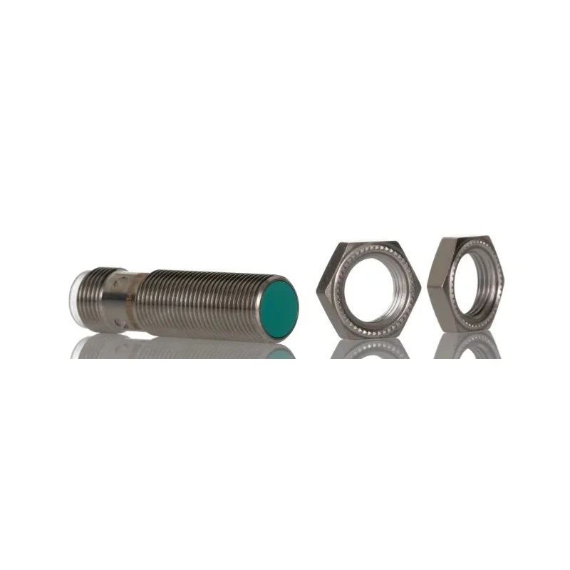 Pepperl + Fuchs Threaded Barrel Inductive Proximity Sensor M12 PNP 36 V dc 4 mm Detection Range NBB4-12GM30-E2-V1