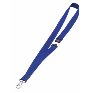 Durable Blue Metal Lanyard 440mm Length 20mm Width 10 Per Pack 8137-07
