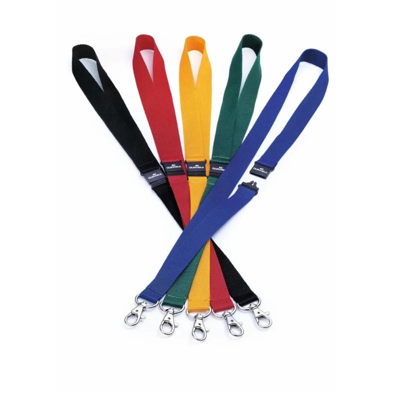 Durable Blue Metal Lanyard 440mm Length 20mm Width 10 Per Pack 8137-07