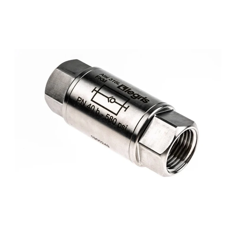 Legris Stainless Steel BSP Non Return Valve, Female Inlet & Outlet, 1/8 in G Outlet, Max Operating Temp 180°C 4890 21 21