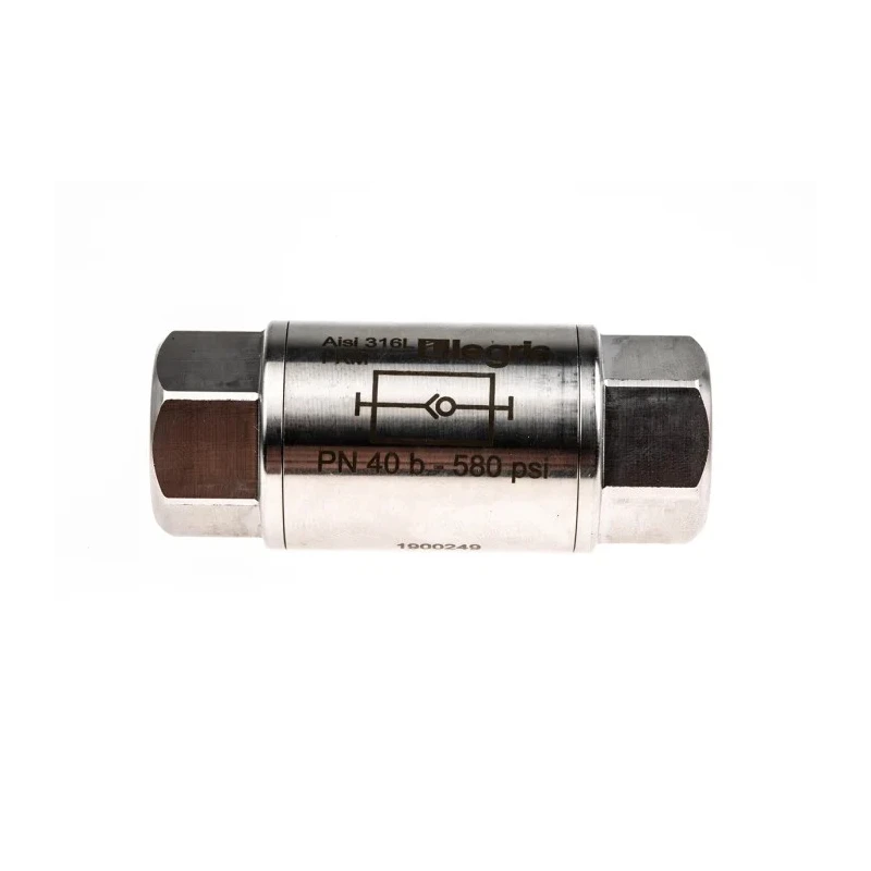 Legris Stainless Steel BSP Non Return Valve, Female Inlet & Outlet, 1/8 in G Outlet, Max Operating Temp 180°C 4890 21 21