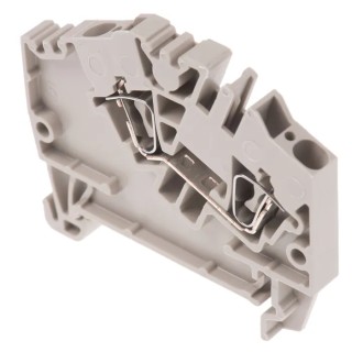 Weidmüller ZDU Series DIN Rail Terminal Block Beige 2.5mm² 24A Clamp 800V 1-Level 1772060000