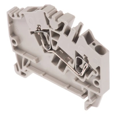 Weidmüller ZDU Series DIN Rail Terminal Block Beige 2.5mm² 24A Clamp 800V 1-Level 1772060000