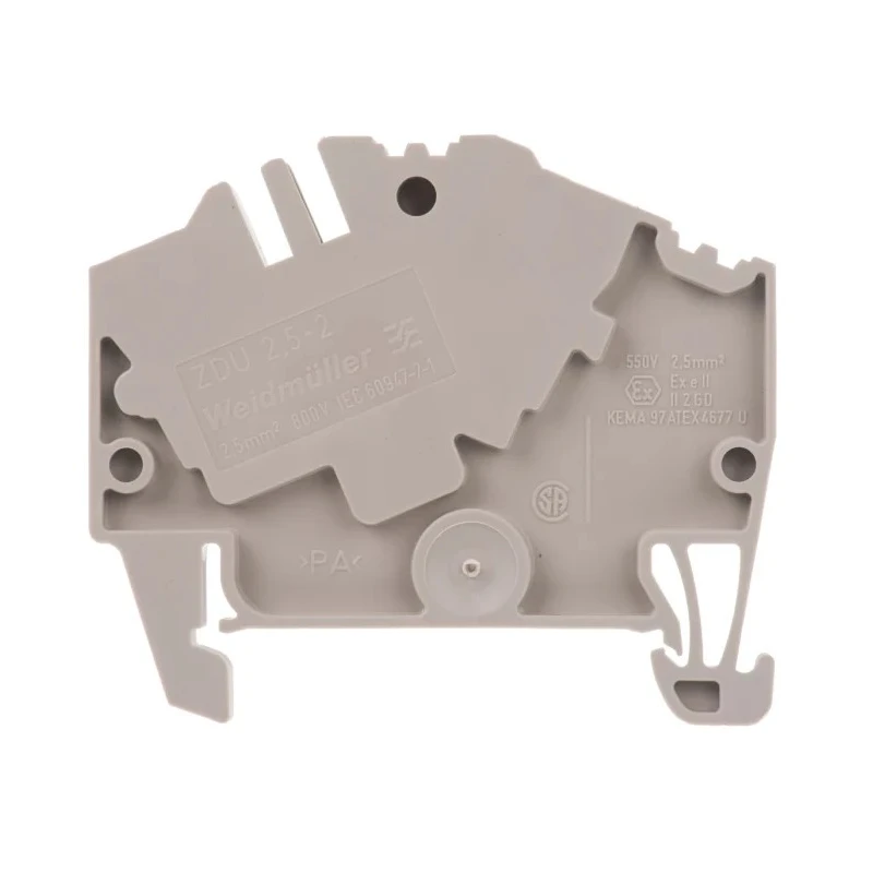 Weidmüller ZDU Series DIN Rail Terminal Block Beige 2.5mm² 24A Clamp 800V 1-Level 1772060000