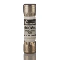 Eaton Melamine Cartridge Fuse 100mA Fast Acting 600V AC 10 x 38 mm KTK1-1/10