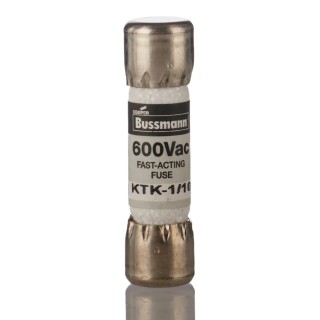 Eaton Melamine Cartridge Fuse 100mA Fast Acting 600V AC 10 x 38 mm KTK1-1/10