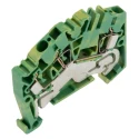 Weidmüller 2-Way ZPE 2.5-2 Earth Terminal Block, 2.5mm² Cable CSA, Clamp Termination, Wemid Housing, 800V, Green 1772090000