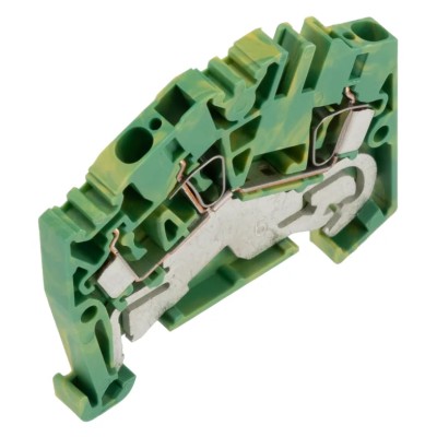Weidmüller 2-Way ZPE 2.5-2 Earth Terminal Block, 2.5mm² Cable CSA, Clamp Termination, Wemid Housing, 800V, Green 1772090000