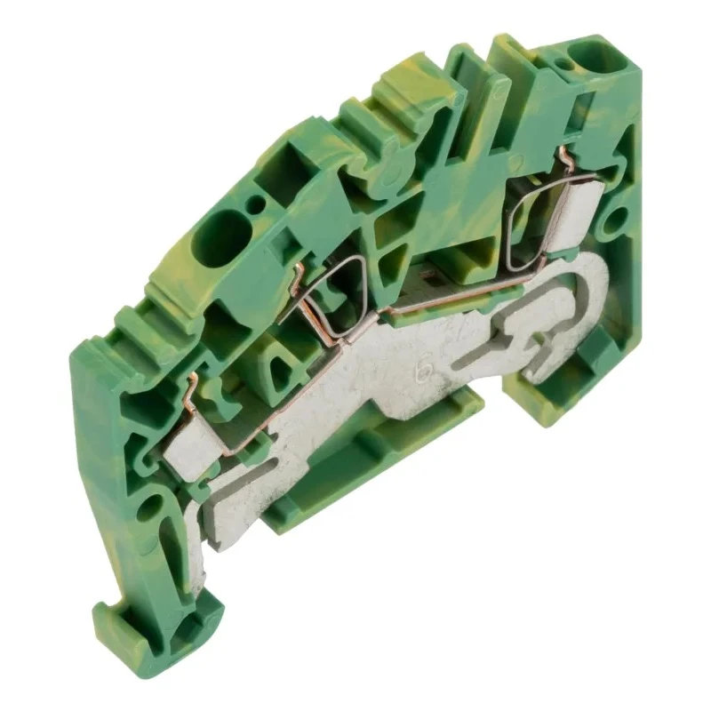 Weidmüller 2-Way ZPE 2.5-2 Earth Terminal Block, 2.5mm² Cable CSA, Clamp Termination, Wemid Housing, 800V, Green 1772090000