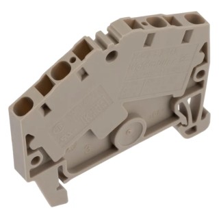 Weidmüller ZDU Series DIN Rail Terminal Block Beige 2.5mm² 1-Level Clamp 1706060000