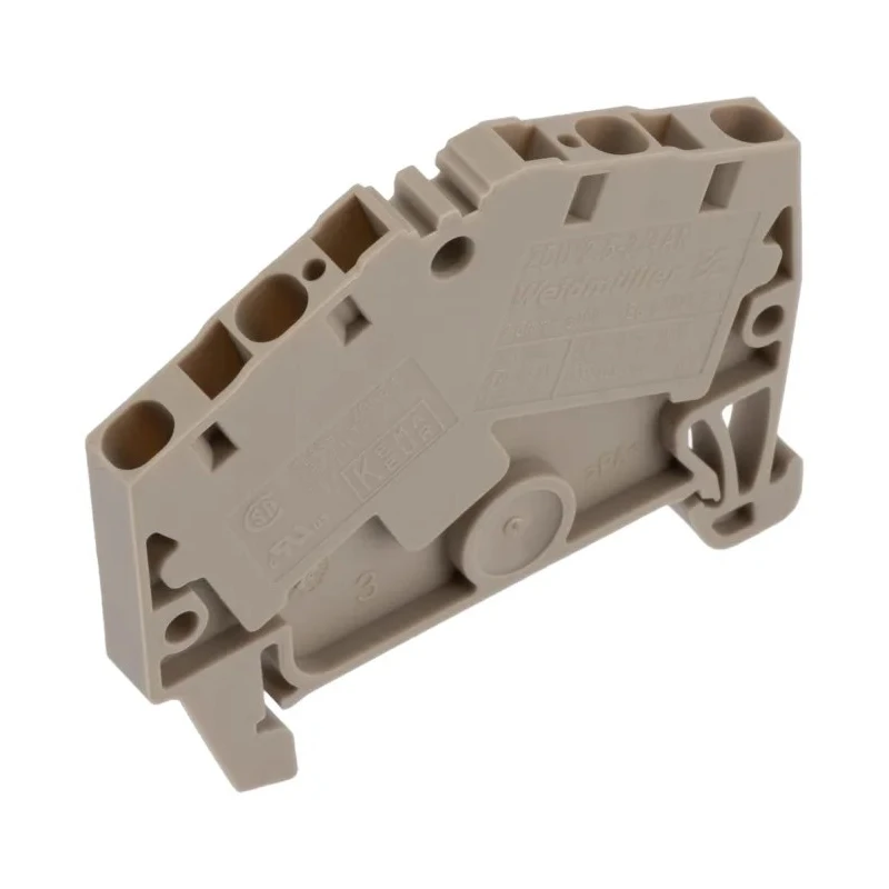 Weidmüller ZDU Series DIN Rail Terminal Block Beige 2.5mm² 1-Level Clamp 1706060000