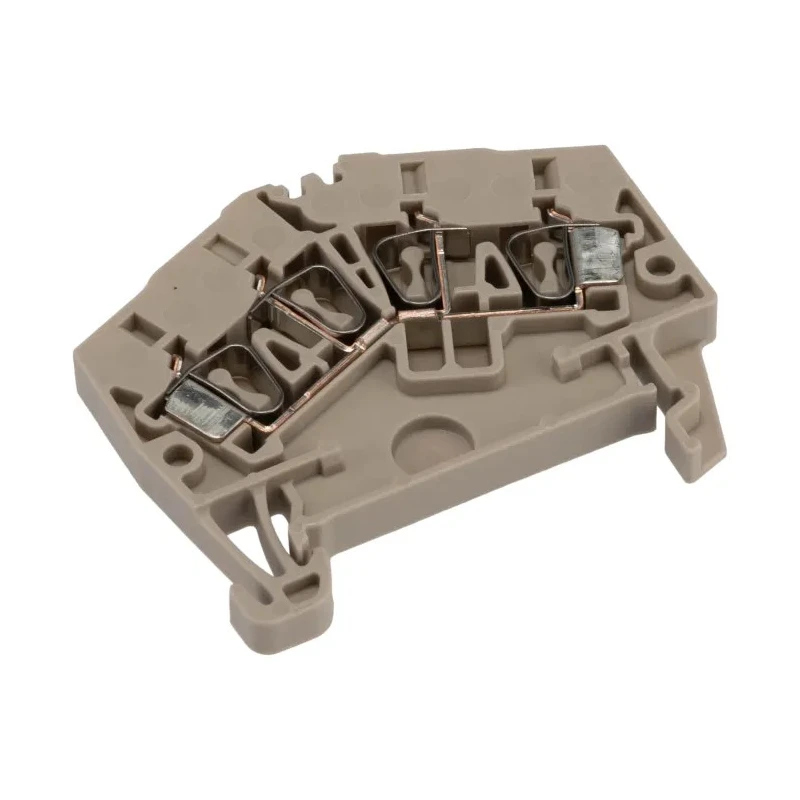 Weidmüller ZDU Series DIN Rail Terminal Block Beige 2.5mm² 1-Level Clamp 1706060000