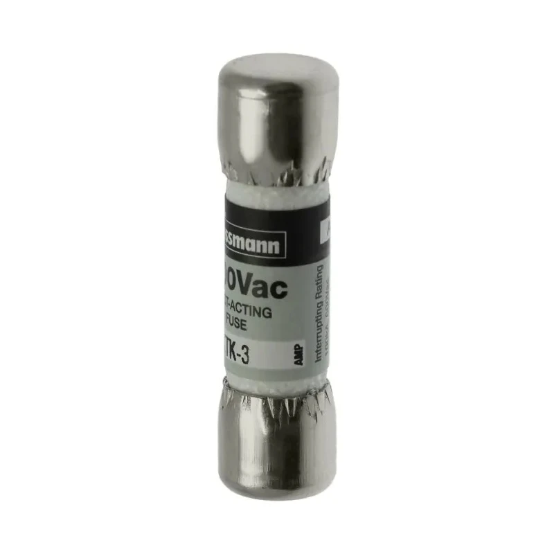 Eaton Melamine Cartridge Fuse 3A Fast Acting 600V AC 10 x 38 mm KTK-3