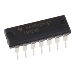 Texas Instruments Operational Amplifier 1.2 MHz 14-Pin PDIP LM224N