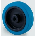 Tente Blue Rubber Trolley Wheel with Polyamide Hub and Roller Bearing, 125mm Diameter, 40mm Width, 250 UFR125x40-12LM44 Blue