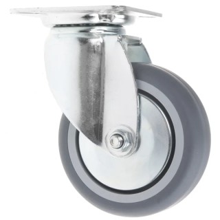 Tente Swivel Castor 75 kg Capacity 75 mm Wheel Rubber 2470PJO075P40PFP